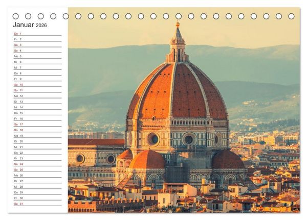 Produktbild: Florenz - Impressionen (Tischkalender 2026 DIN A5 quer), CALVENDO Monatskalender