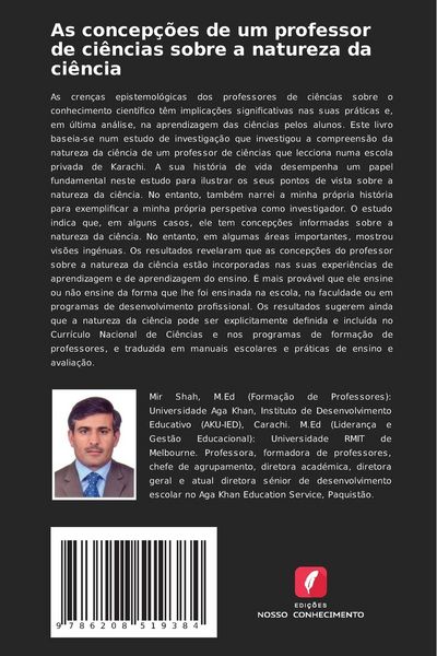 Produktbild: As concep&ccedil;&otilde;es de um professor de ci&ecirc;ncias sobre a natureza da ci&ecirc;ncia