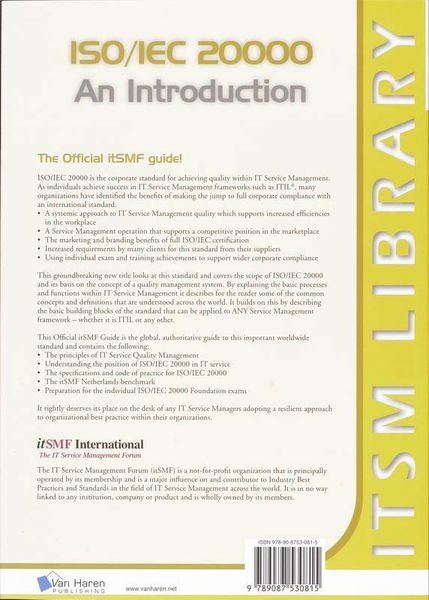 Produktbild: ISO/IEC 20000 an Introduction