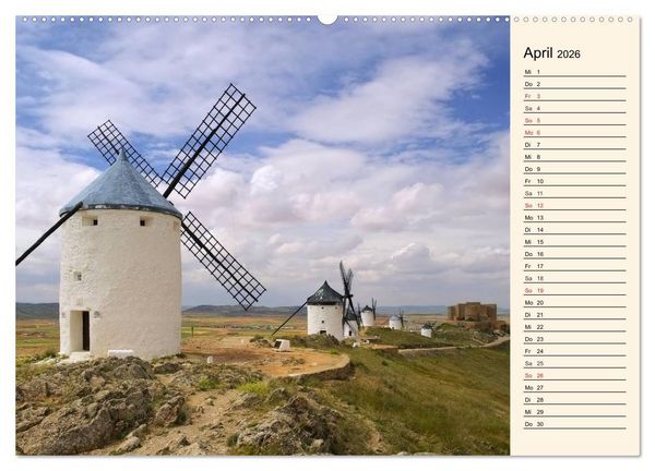 Produktbild: Burgen in Spanien (Wandkalender 2026 DIN A2 quer), CALVENDO Monatskalender