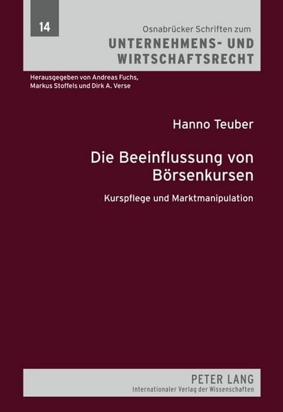 Produktbild: Die Beeinflussung von B&ouml;rsenkursen