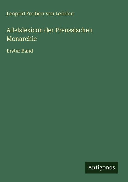 Produktbild: Adelslexicon der Preussischen Monarchie