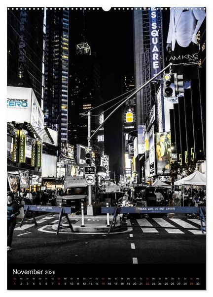 Produktbild: NEW YORK &ndash; street view (hochwertiger Premium Wandkalender 2026 DIN A2 hoch), Kunstdruck in Hochglanz
