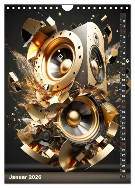 Produktbild: LAUT STARK EXPLOSIV (Wandkalender 2026 DIN A4 hoch), CALVENDO Monatskalender