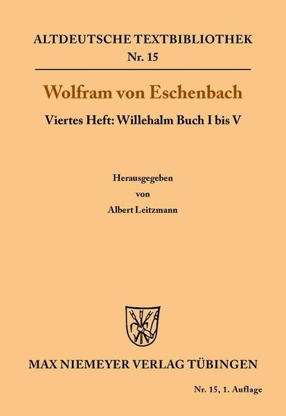 Produktbild: Willehalm Buch I bis V