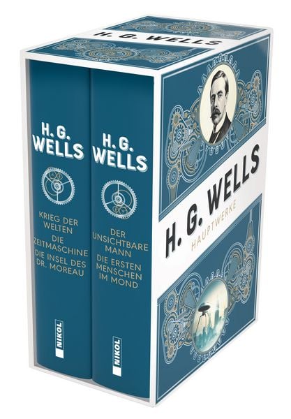 H.G. Wells: 2 Bände im Schuber, Gebundene Ausgabe von H.G Wells, Nikol, 9783690430340