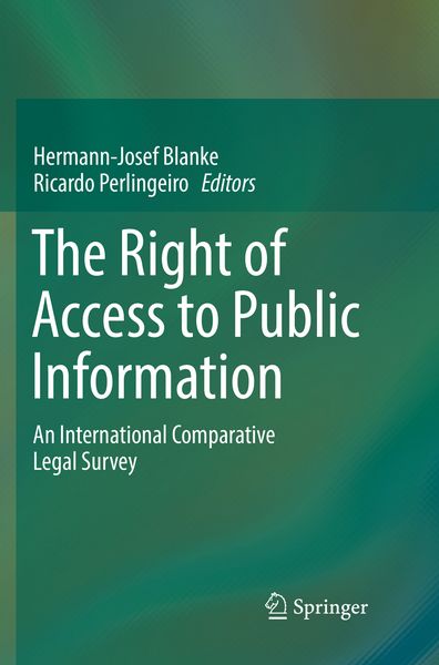 Produktbild: The Right of Access to Public Information