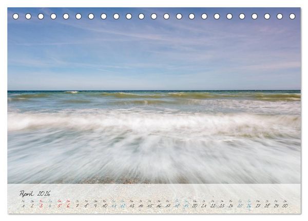 Produktbild: Sehnsucht Meer - Poesie der Stille (Tischkalender 2026 DIN A5 quer), CALVENDO Monatskalender