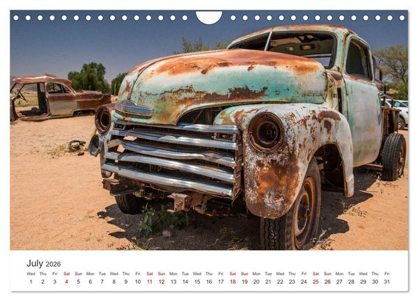 Produktbild: Old cars in Solitaire Namibia (Wall Calendar 2026 DIN A4 landscape), CALVENDO 12 Month Wall Calendar