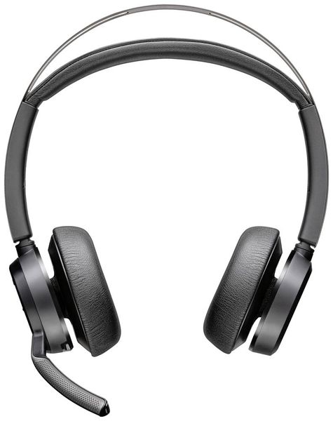 HP Poly Voyager Focus 2 USB-C Headset Computer On Ear Headset Bluetooth® Stereo Schwarz Noise Cancelling Lautstärkeregel