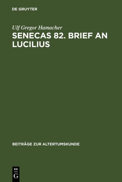 Produktbild: Senecas 82. Brief an Lucilius