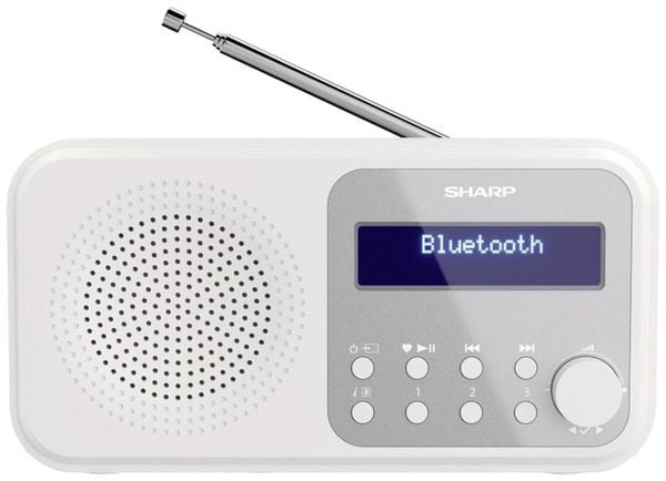 Produktbild: Sharp DR-P420 Tischradio DAB+, DAB, FM Bluetooth&reg;, USB Wei&szlig;