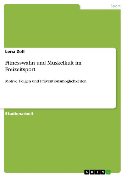 Produktbild: Fitnesswahn und Muskelkult im Freizeitsport