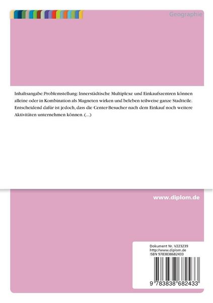Produktbild: Einkaufen und Freizeit - Synergie- und Kopplungseffekte zwischen neuen Einkaufszentren und ihrem Umfeld