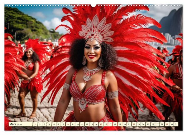 Produktbild: Typisch Brasilien (hochwertiger Premium Wandkalender 2026 DIN A2 quer), Kunstdruck in Hochglanz
