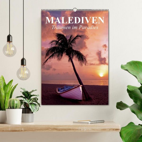 Produktbild: Malediven - Tr&auml;umen im Paradies (Wandkalender 2026 DIN A2 hoch), CALVENDO Monatskalender