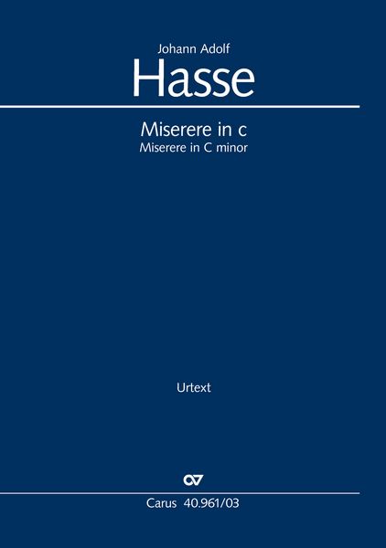 Produktbild: Miserere in c (Klavierauszug)
