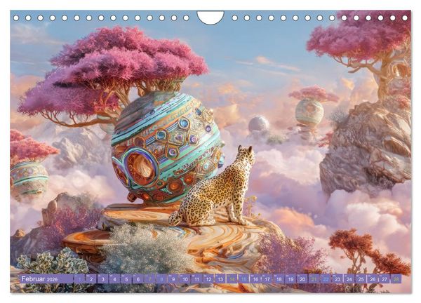 Produktbild: Surreale wunderliche Landschaften - Kreativwerke (Wandkalender 2026 DIN A4 quer), CALVENDO Monatskalender