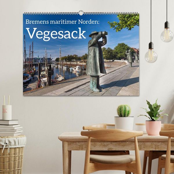 Produktbild: Bremens maritimer Norden: Vegesack (Wandkalender 2026 DIN A2 quer), CALVENDO Monatskalender