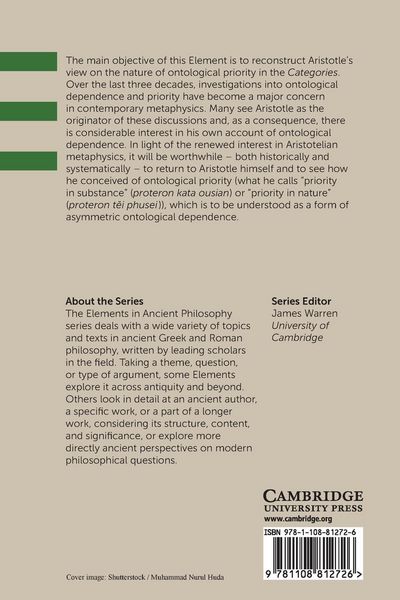 Produktbild: Aristotle on Ontological Priority in the Categories