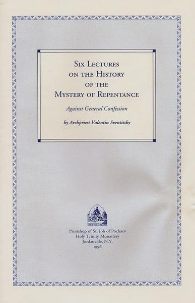 Produktbild: Six Lectures on the History of the Mystery of Repentance