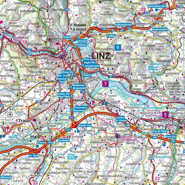 Produktbild: Freytag & berndt Stra&szlig;enkarte Ober&ouml;sterreich 1:150.000