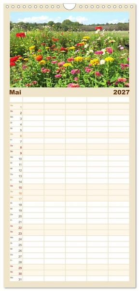 Produktbild: Familienplaner 2027 - Die Natur Japans mit 5 Spalten (Wandkalender, 21 x 45 cm) CALVENDO