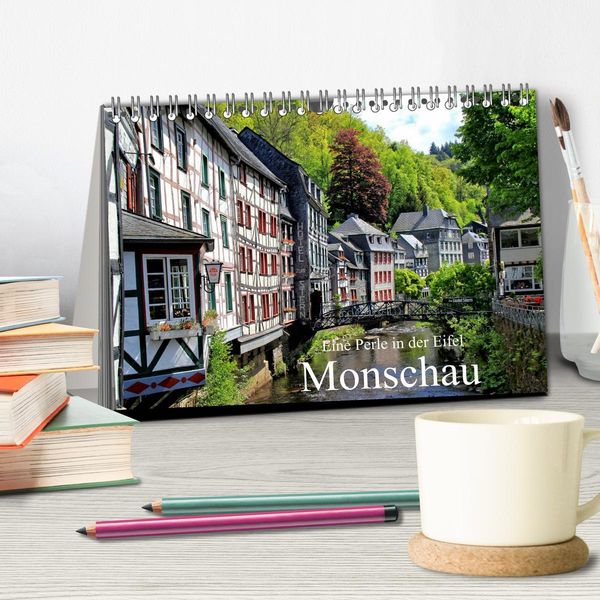 Produktbild: Eine Perle in der Eifel - Monschau (Tischkalender 2026 DIN A5 quer), CALVENDO Monatskalender
