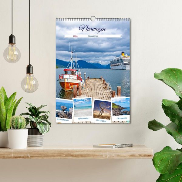 Produktbild: Norwegen - Reiseplaner (Wandkalender 2026 DIN A3 hoch), CALVENDO Monatskalender