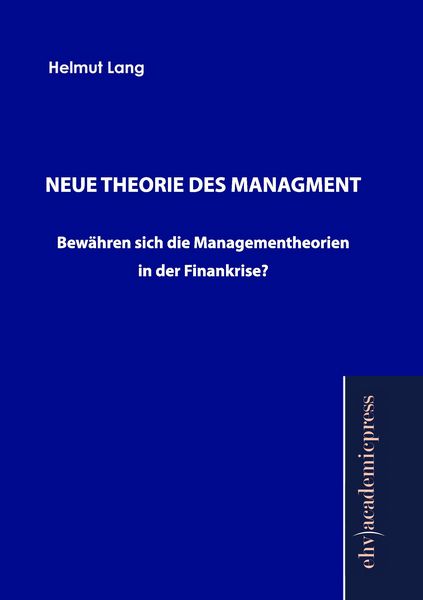 Produktbild: Neue Theorie des Management