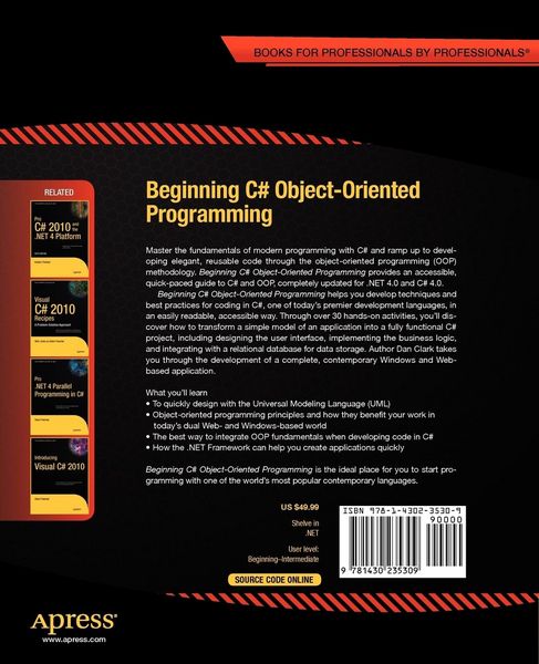 Produktbild: Beginning C# Object-Oriented Programming