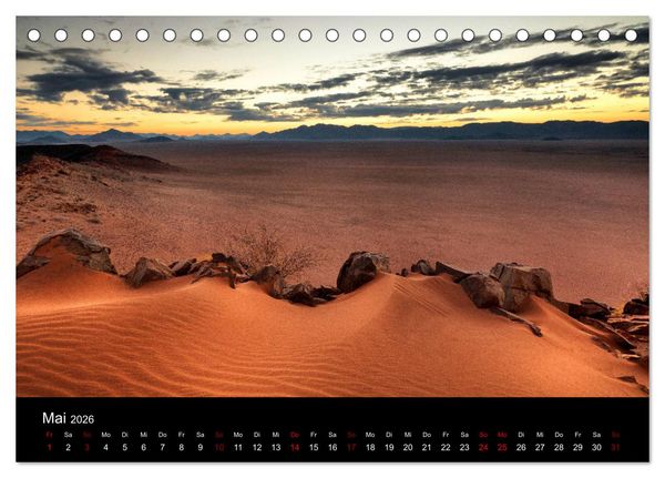 Produktbild: Das Licht Namibias (Tischkalender 2026 DIN A5 quer), CALVENDO Monatskalender