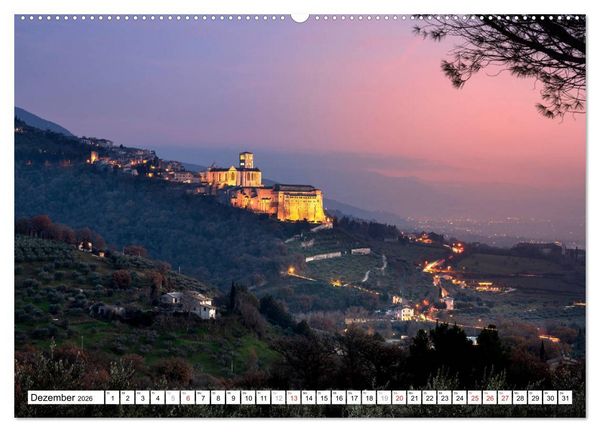 Produktbild: Assisi - Mittelalterliches Herz Italiens (Wandkalender 2026 DIN A2 quer), CALVENDO Monatskalender