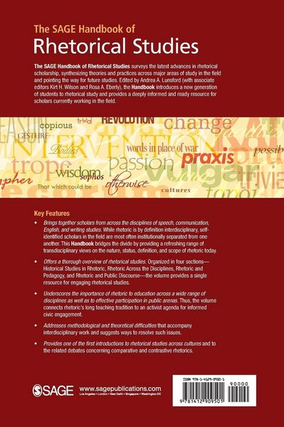 Produktbild: The SAGE Handbook of Rhetorical Studies
