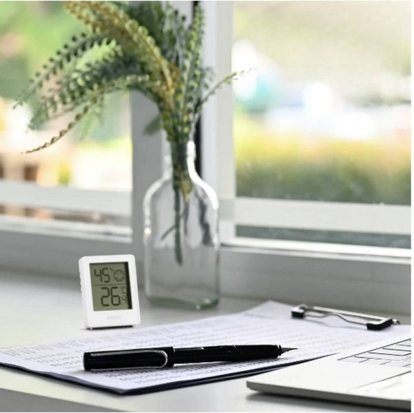 Produktbild: Hama Thermometer und Hygrometer "Baros", digital, f&uuml;r innen, 2-er Set, Wei&szlig; Thermo-/Hygrometer 00222233
