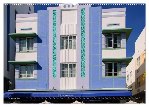 Produktbild: Miami South Beach (hochwertiger Premium Wandkalender 2026 DIN A2 quer), Kunstdruck in Hochglanz
