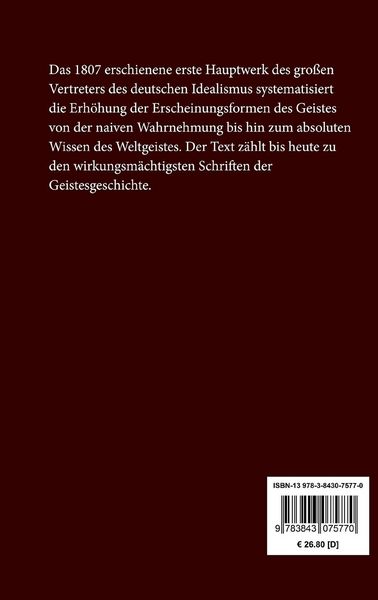 Produktbild: Ph&auml;nomenologie des Geistes