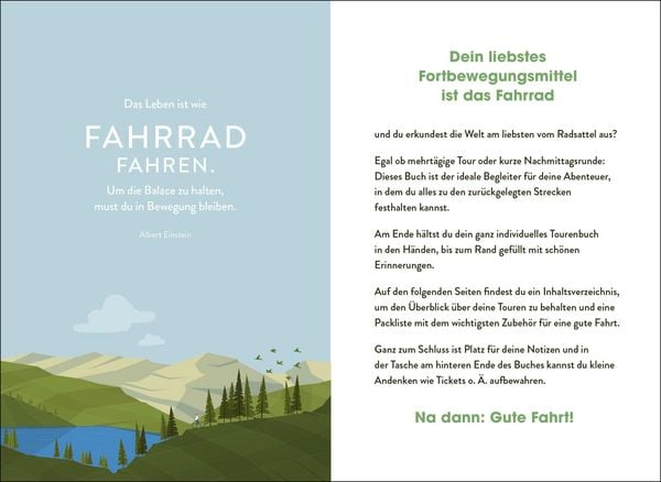 Produktbild: Mein Fahrradtouren-Buch (modern)