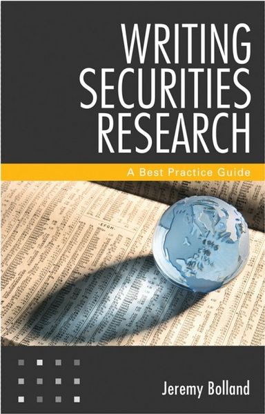 Produktbild: Writing Securities Research: A Best Practice Guide