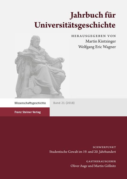 Produktbild: Jahrbuch f&uuml;r Universit&auml;tsgeschichte 21 (2018)
