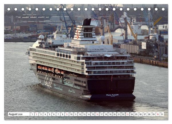Produktbild: Dicke P&ouml;tte im Hafen und auf gro&szlig;er Fahrt (Tischkalender 2026 DIN A5 quer), CALVENDO Monatskalender