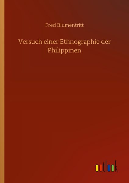 Produktbild: Versuch einer Ethnographie der Philippinen