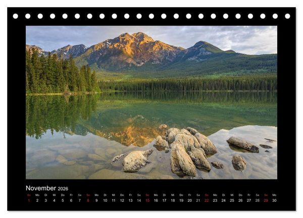 Produktbild: KANADA - Rocky Mountains (Tischkalender 2026 DIN A5 quer), CALVENDO Monatskalender