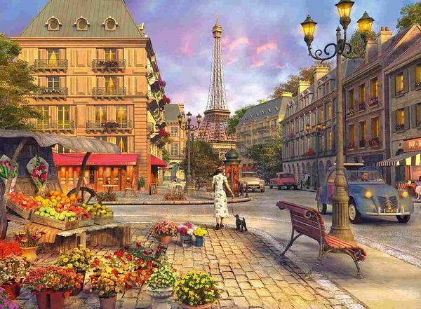 Produktbild: Erwachsenenpuzzle 500 Teile - Spaziergang durch Paris