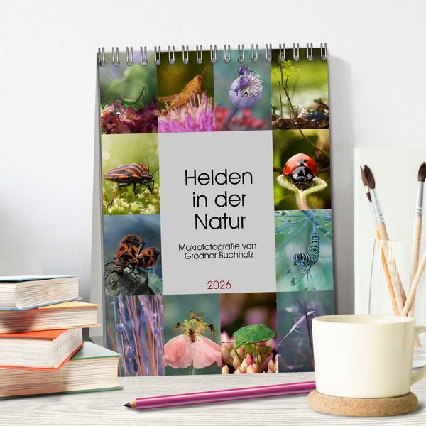 Produktbild: Helden in der Natur (Tischkalender 2026 DIN A5 hoch), CALVENDO Monatskalender