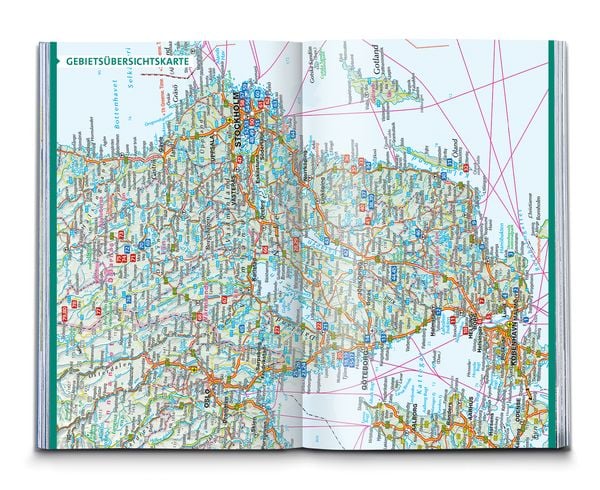 Produktbild: KOMPASS Wanderf&uuml;hrer Schweden S&uuml;d und Mitte, Von Sk&aring;ne bis Dalarna, 80 Touren