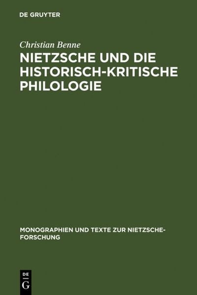 Produktbild: Nietzsche und die historisch-kritische Philologie