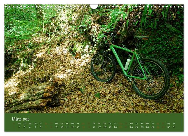 Produktbild: Mit dem Fahrrad durch 2026 (Wandkalender 2026 DIN A3 quer), CALVENDO Monatskalender