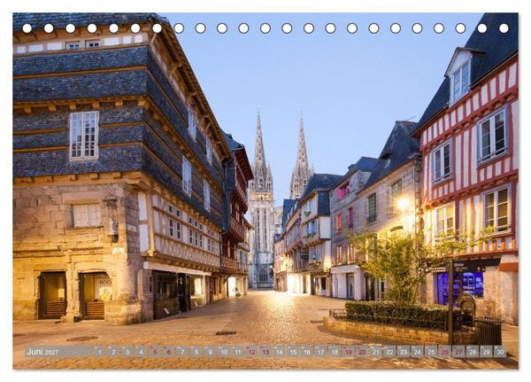 Produktbild: Momente einer Reise - Bretagne (Tischkalender 2027 DIN A5 quer), CALVENDO Monatskalender