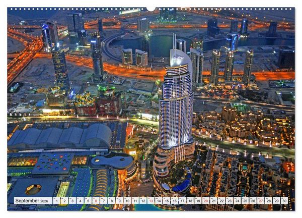 Produktbild: Einzigartiges DUBAI, die Metropole der Superlative (hochwertiger Premium Wandkalender 2026 DIN A2 quer), Kunstdruck in Hochglanz